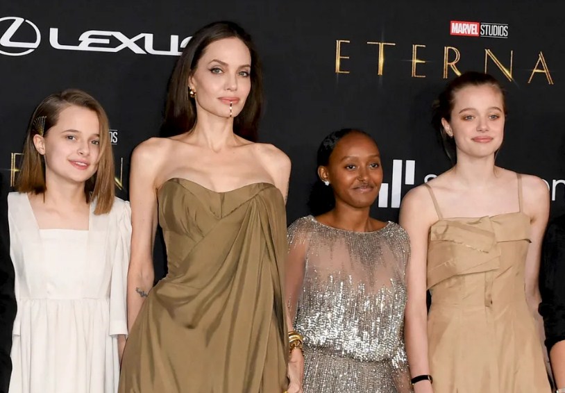 Angelina Jolie (And Her Stylish Daughters) Just Recycled Her Red Carpet Looks