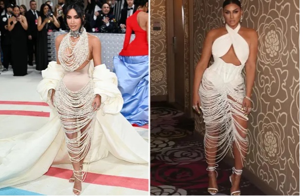 OUT OF STYLE Kim Kardashian accused of ‘stealing’ fashion designer’s look for Met Gala outfit as critics insist ‘he did it first!’