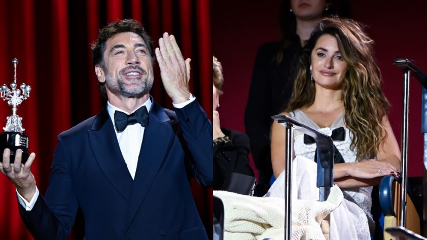 Javier Bardem Gets Emotional Gushing Over Wife Penélope Cruz While Accepting San Sebastian Honor